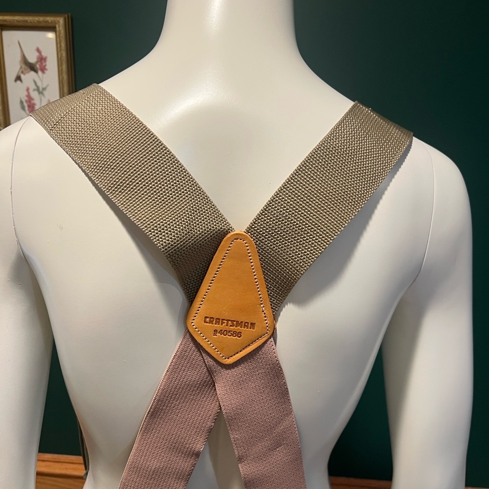 Craftsman Tan and Brown Suspenders